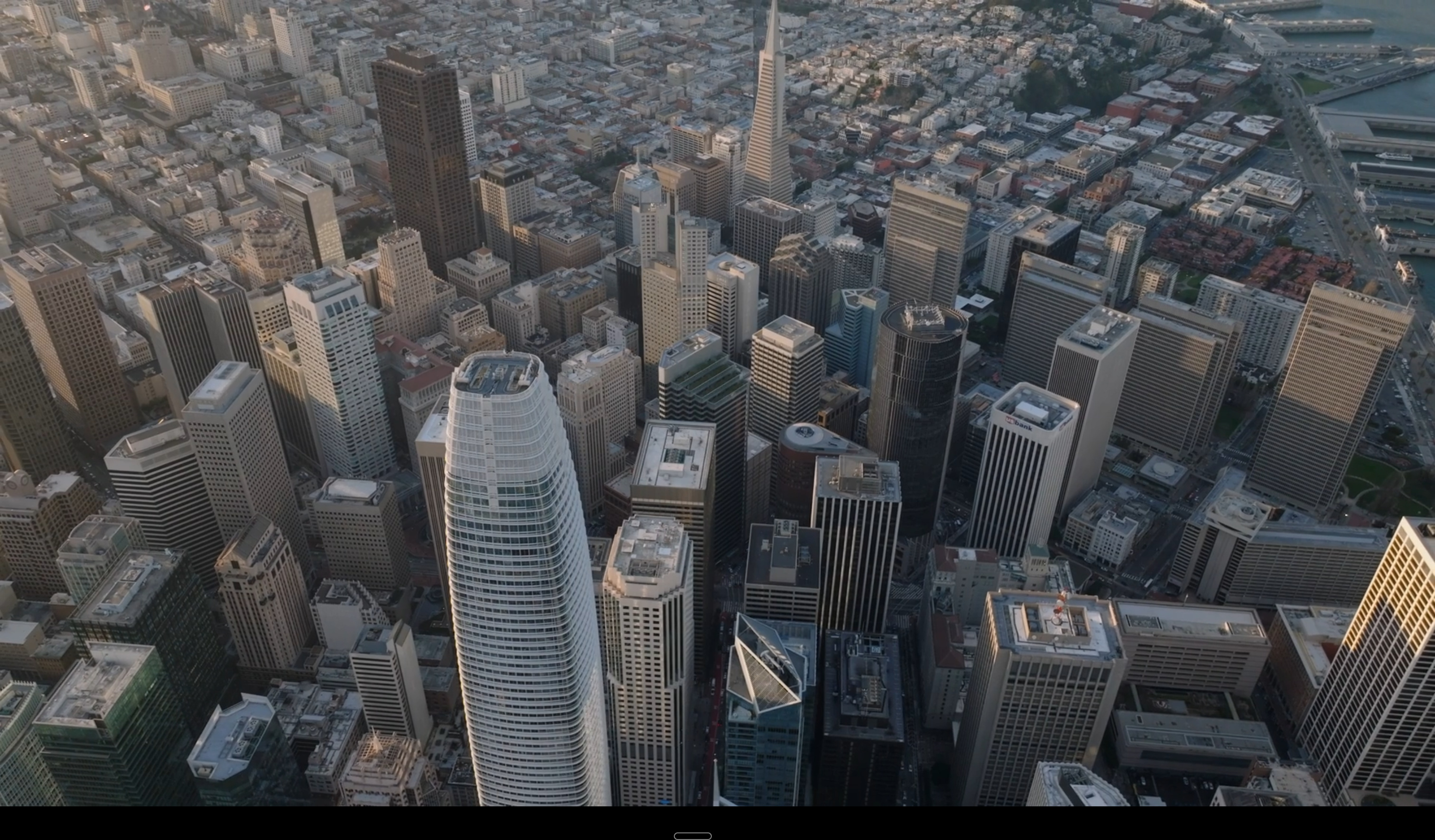 Aerial view of dense urban infrastructure